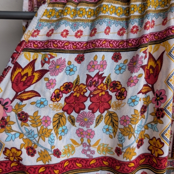 Coachella Collection Floral Halter Romper - Picture 6 of 9